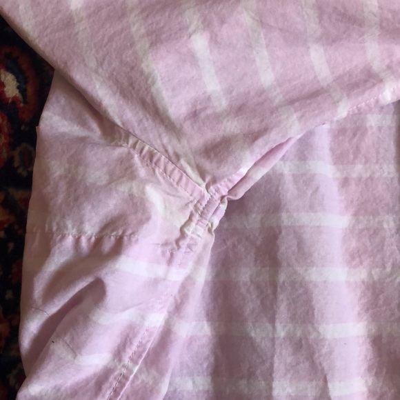 GAP Lilac Stripe Fitted Boyfriend Button Down - Picture 5 of 7